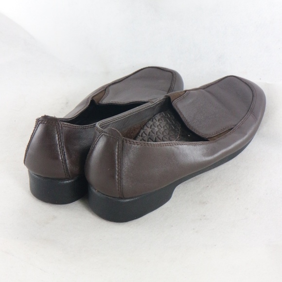 HUSH PUPPIES HEAVEN Leather Slip On Loafers Sz 7 N - Picture 6 of 8